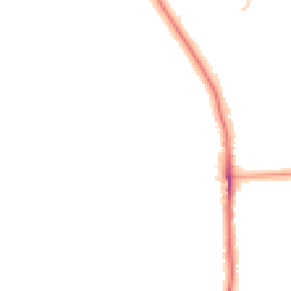 Night-time road noise heatmap for BR1 5LJ