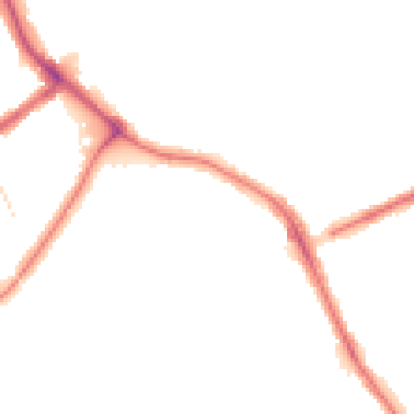 Night-time road noise heatmap for BR1 5QT