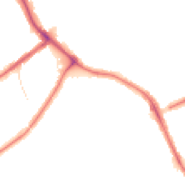 Night-time road noise heatmap for BR1 5QU