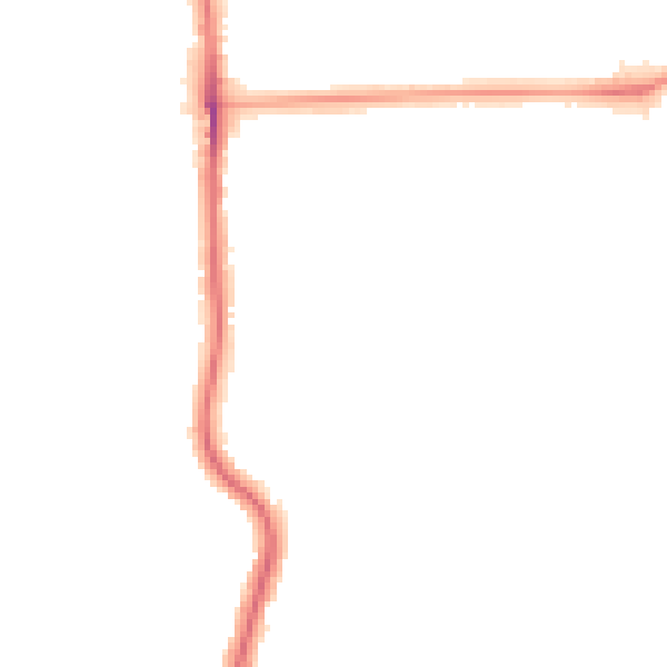 Night-time road noise heatmap for BR1 5RY