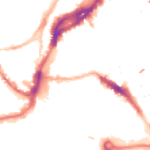 Night-time road noise heatmap for BS1 1BU