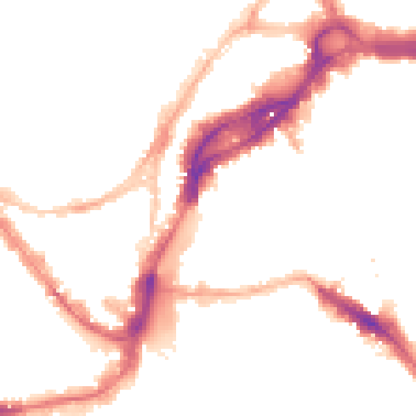 Night-time road noise heatmap for BS1 1DZ