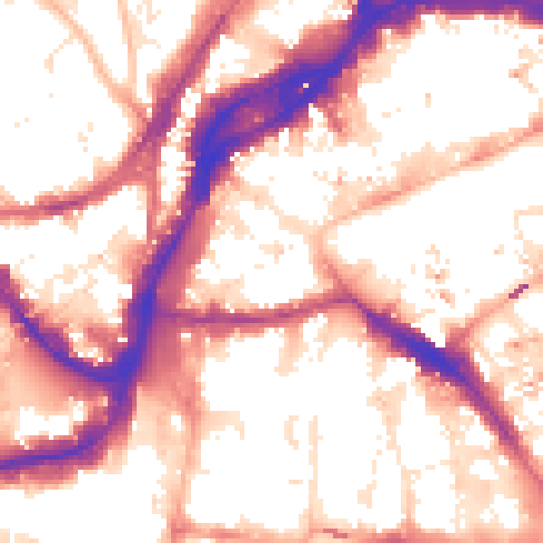 Daytime road noise heatmap for BS1 1HQ