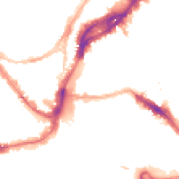 Night-time road noise heatmap for BS1 1JL