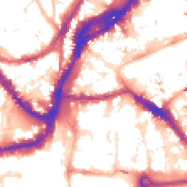 Daytime road noise heatmap for BS1 1JX