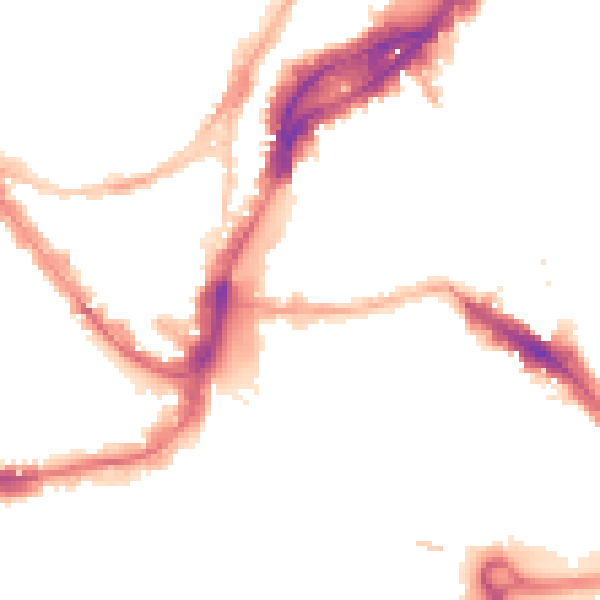 Night-time road noise heatmap for BS1 1NA