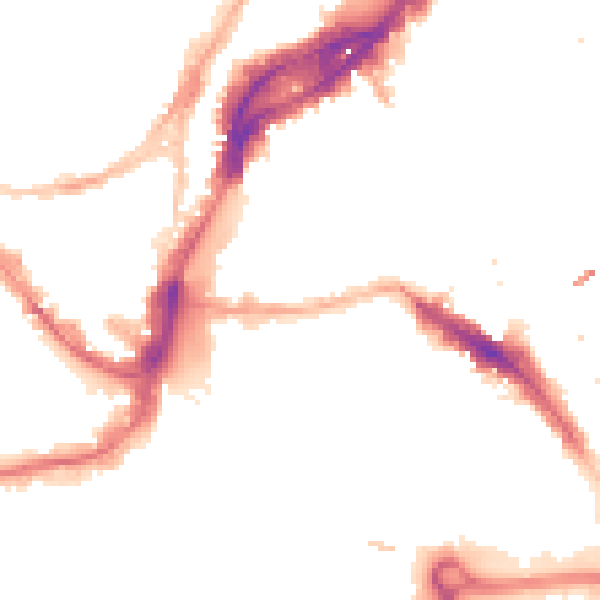 Night-time road noise heatmap for BS1 1RG