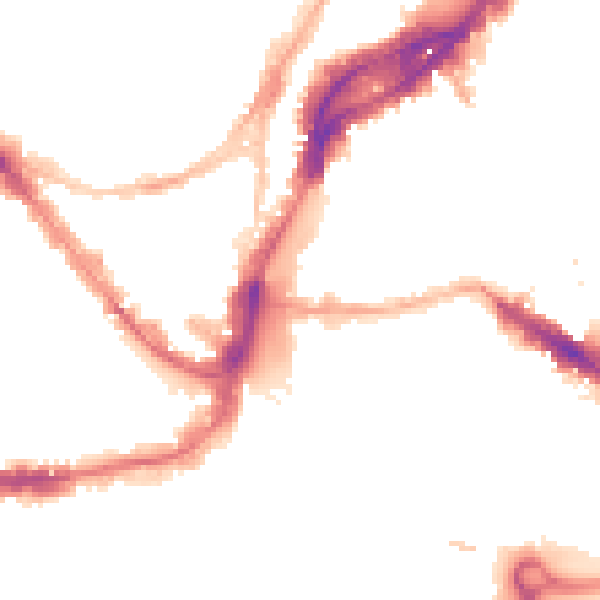 Night-time road noise heatmap for BS1 1RU