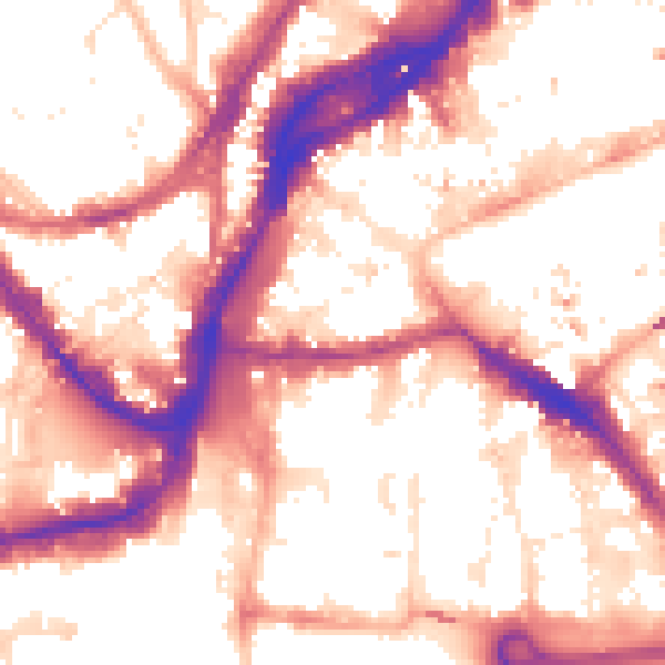Daytime road noise heatmap for BS1 1TP
