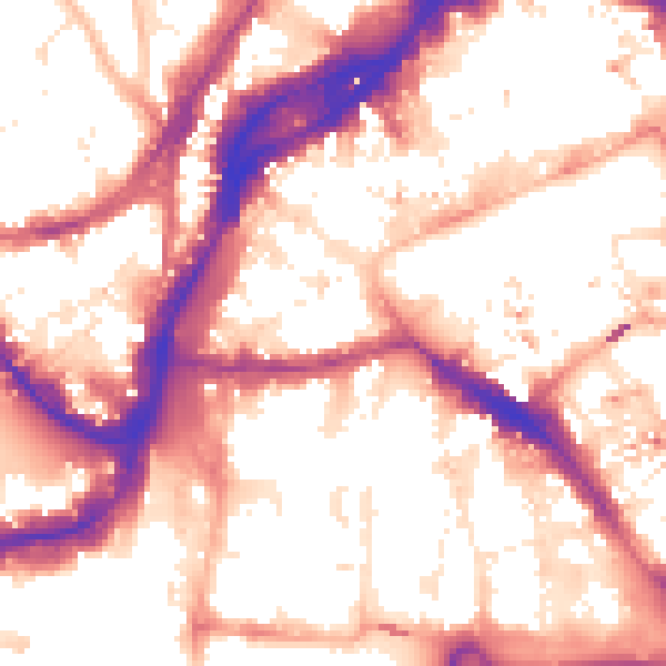 Daytime road noise heatmap for BS1 1UB