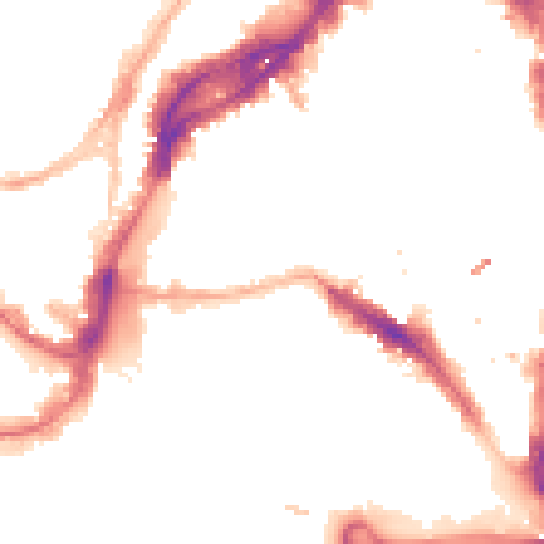 Night-time road noise heatmap for BS1 1UE