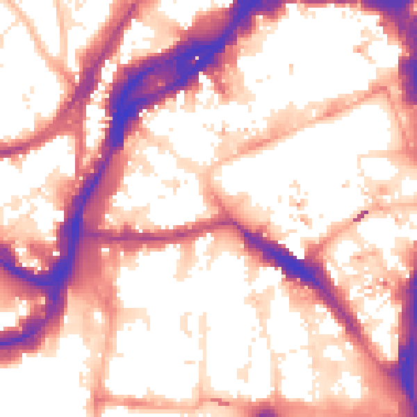Daytime road noise heatmap for BS1 1UQ
