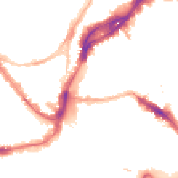 Night-time road noise heatmap for BS1 1XA