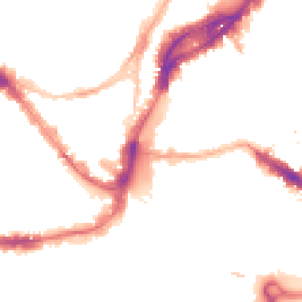 Night-time road noise heatmap for BS1 1XR
