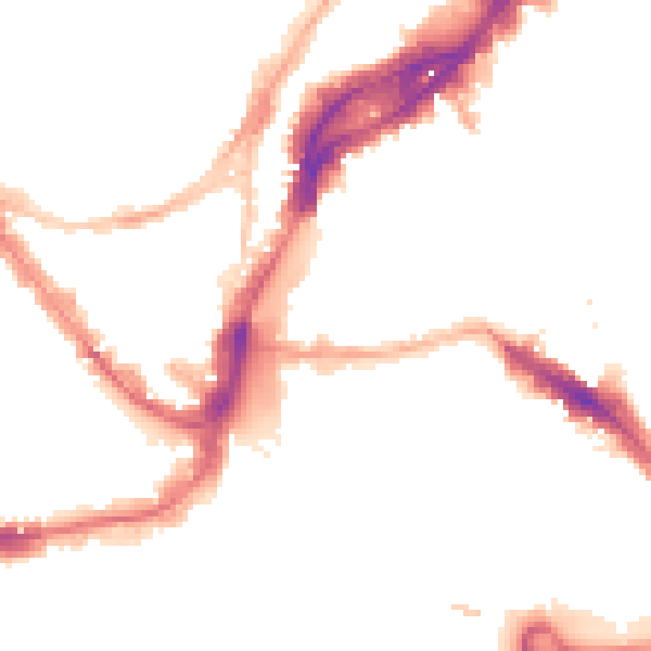 Night-time road noise heatmap for BS1 1YA