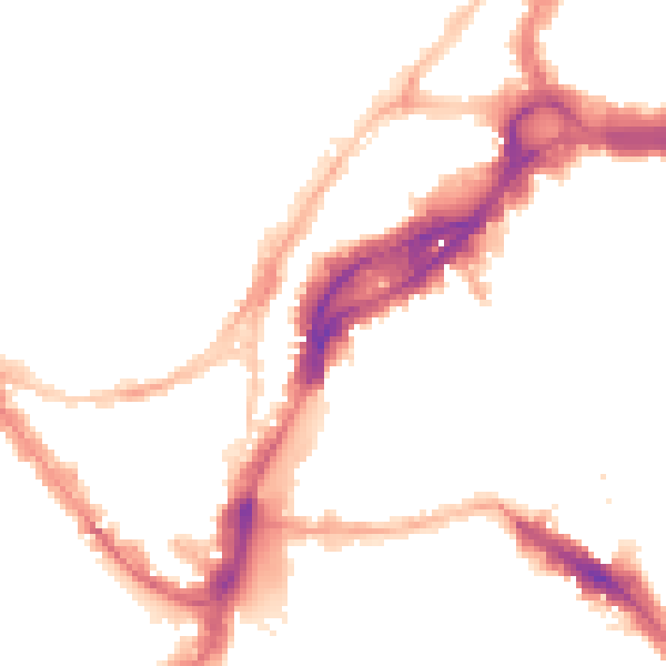 Night-time road noise heatmap for BS1 2AF