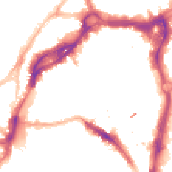 Night-time road noise heatmap for BS1 2BQ