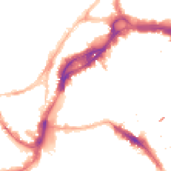 Night-time road noise heatmap for BS1 2HR