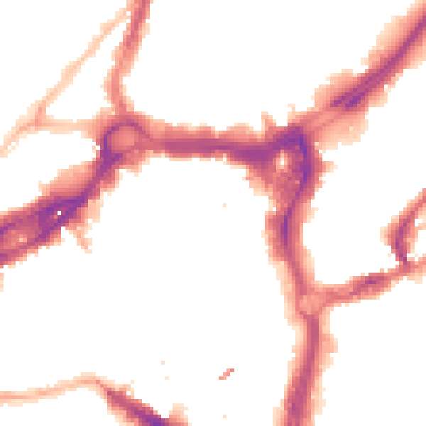 Night-time road noise heatmap for BS1 3BU