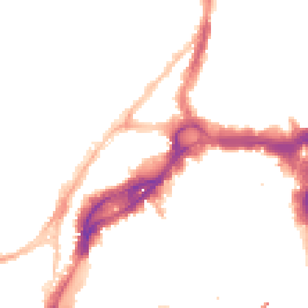 Night-time road noise heatmap for BS1 3LH