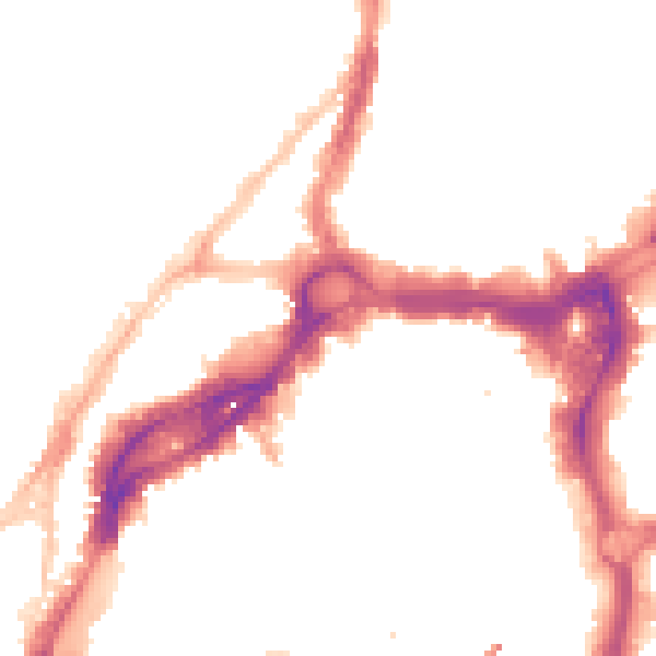 Night-time road noise heatmap for BS1 3LT