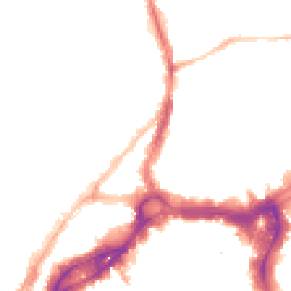 Night-time road noise heatmap for BS1 3PY
