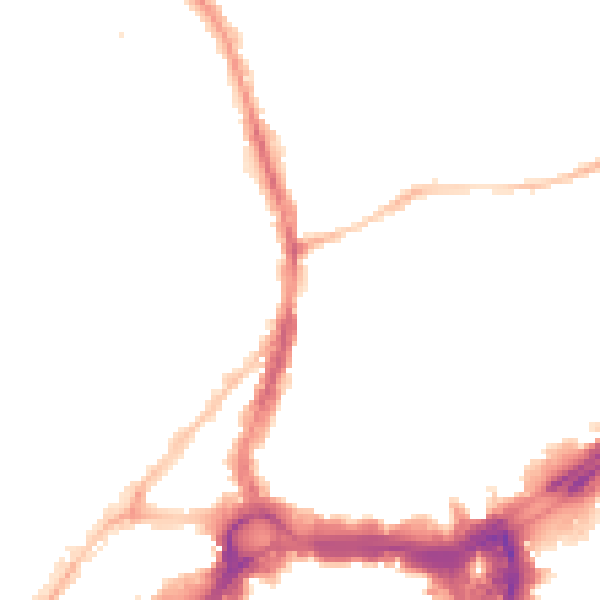 Night-time road noise heatmap for BS1 3RJ