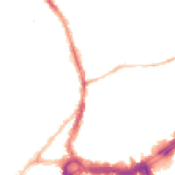 Night-time road noise heatmap for BS1 3RU
