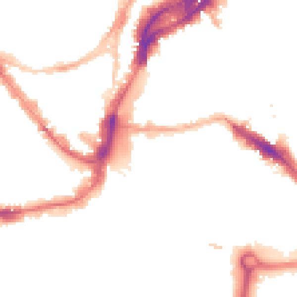 Night-time road noise heatmap for BS1 4AR