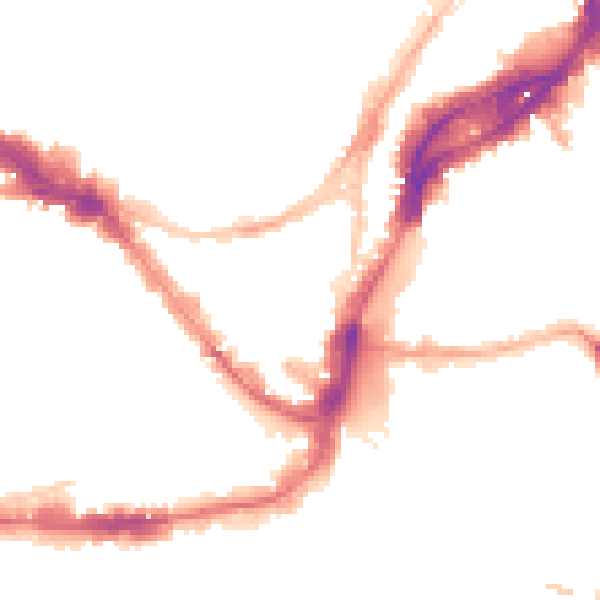 Night-time road noise heatmap for BS1 5AJ