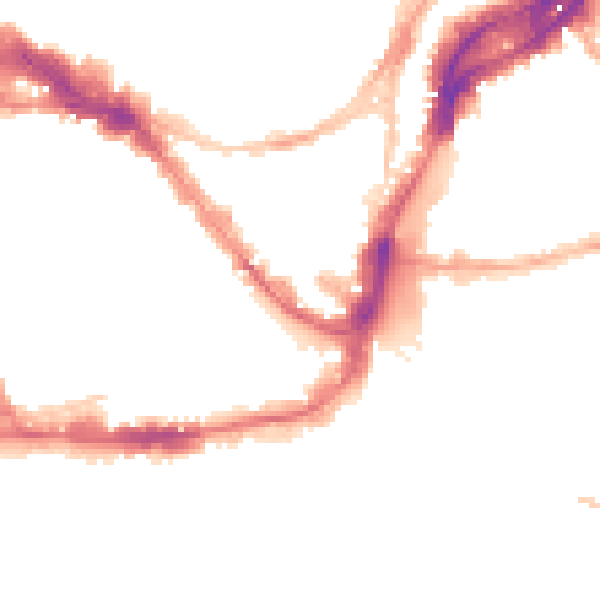 Night-time road noise heatmap for BS1 5BZ