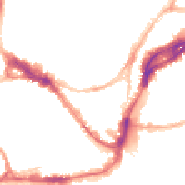 Night-time road noise heatmap for BS1 5LJ