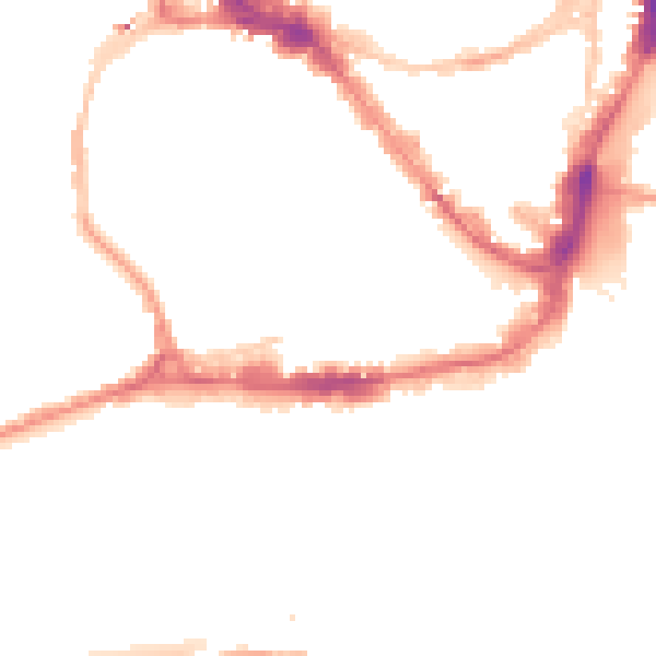 Night-time road noise heatmap for BS1 5QH