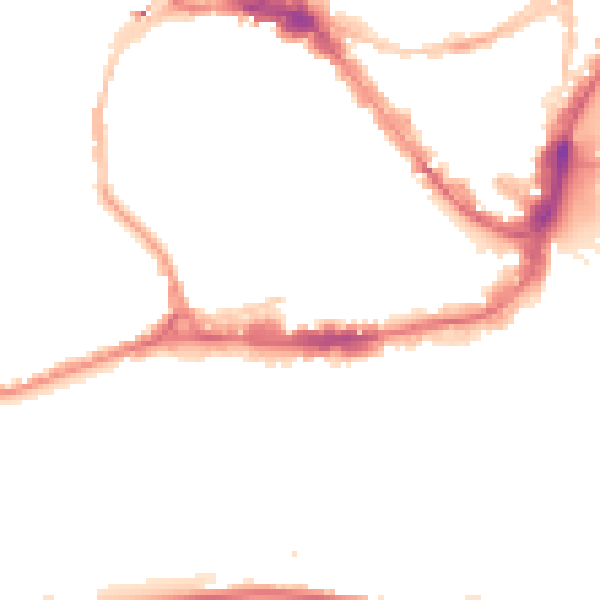 Night-time road noise heatmap for BS1 5QJ