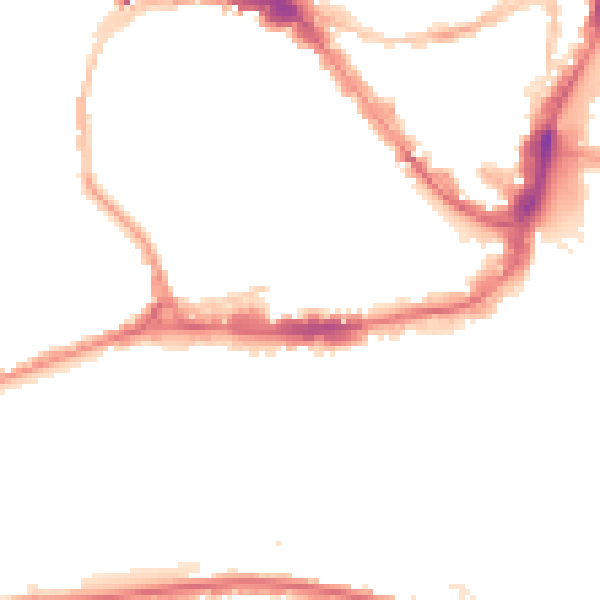 Night-time road noise heatmap for BS1 5QL