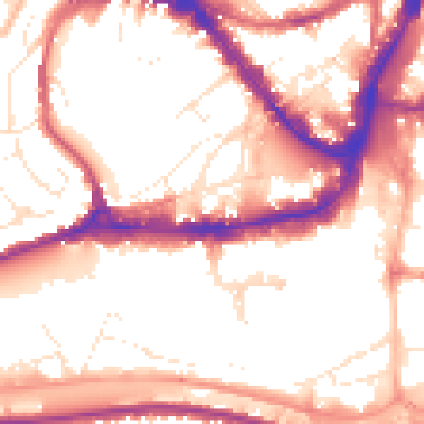 Daytime road noise heatmap for BS1 5QP
