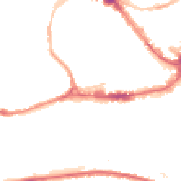 Night-time road noise heatmap for BS1 5TU