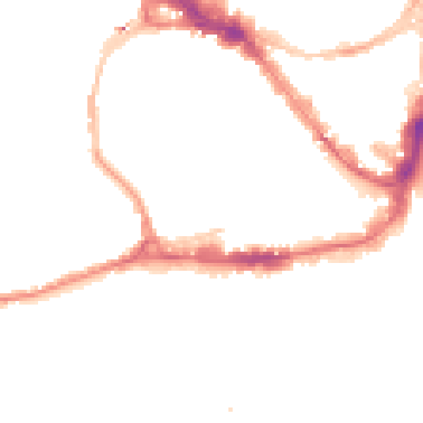 Night-time road noise heatmap for BS1 5XJ