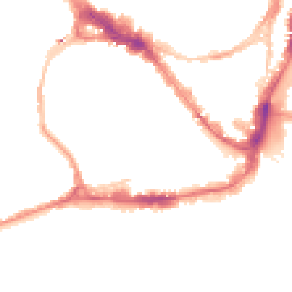 Night-time road noise heatmap for BS1 5XL