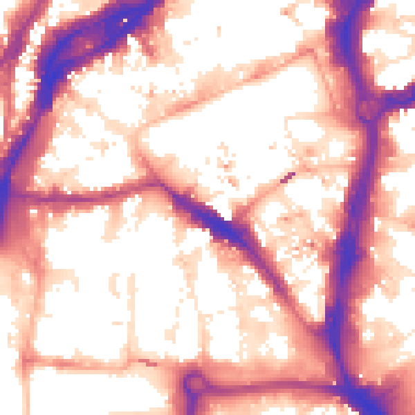 Daytime road noise heatmap for BS1 6BN