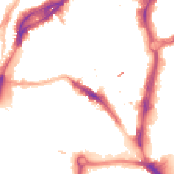 Night-time road noise heatmap for BS1 6BN