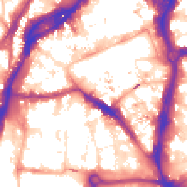 Daytime road noise heatmap for BS1 6HL