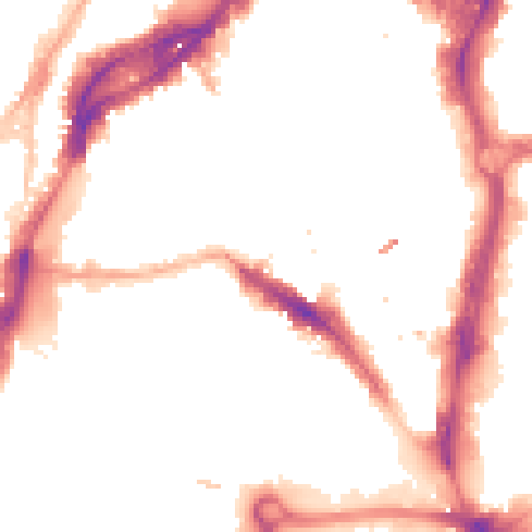 Night-time road noise heatmap for BS1 6HL