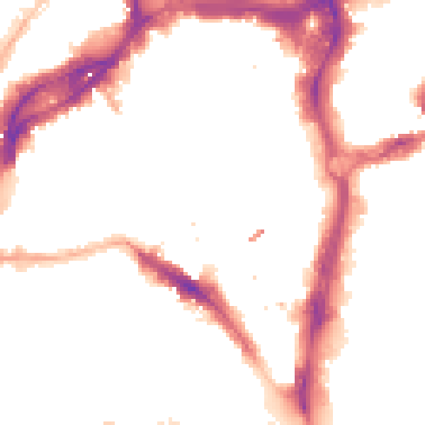 Night-time road noise heatmap for BS1 6JU