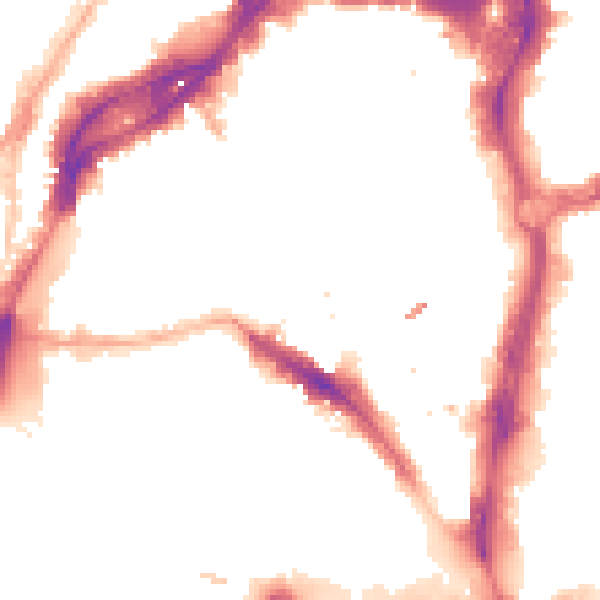 Night-time road noise heatmap for BS1 6LA