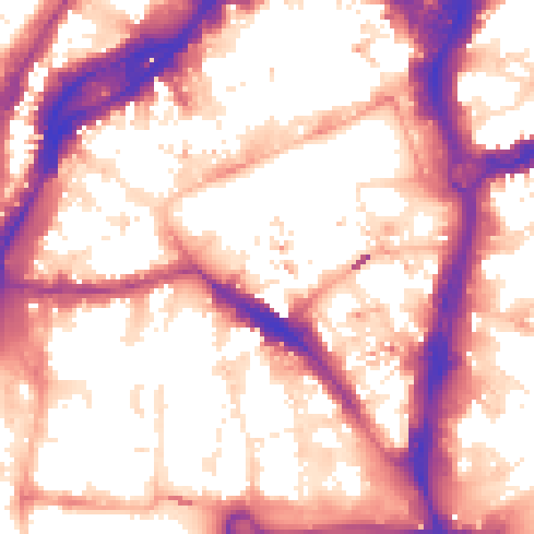 Daytime road noise heatmap for BS1 6LB