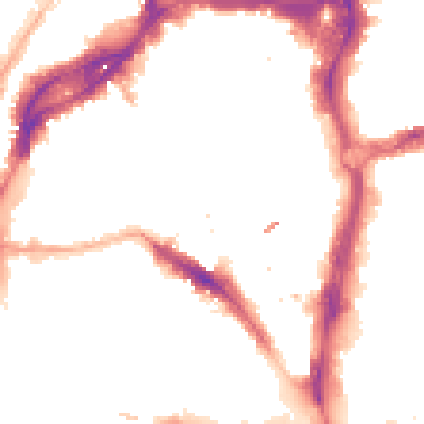 Night-time road noise heatmap for BS1 6LH