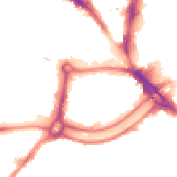 Night-time road noise heatmap for BS1 6NZ