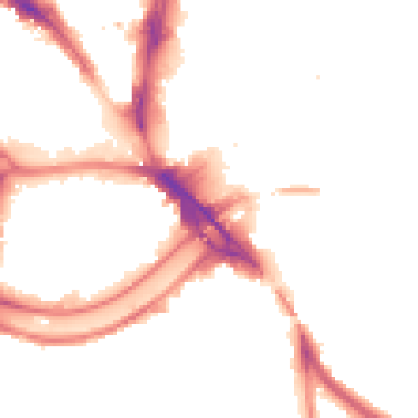 Night-time road noise heatmap for BS1 6QA