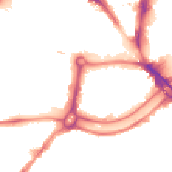 Night-time road noise heatmap for BS1 6RA